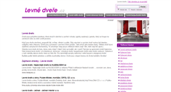 Desktop Screenshot of levnedvere.cz